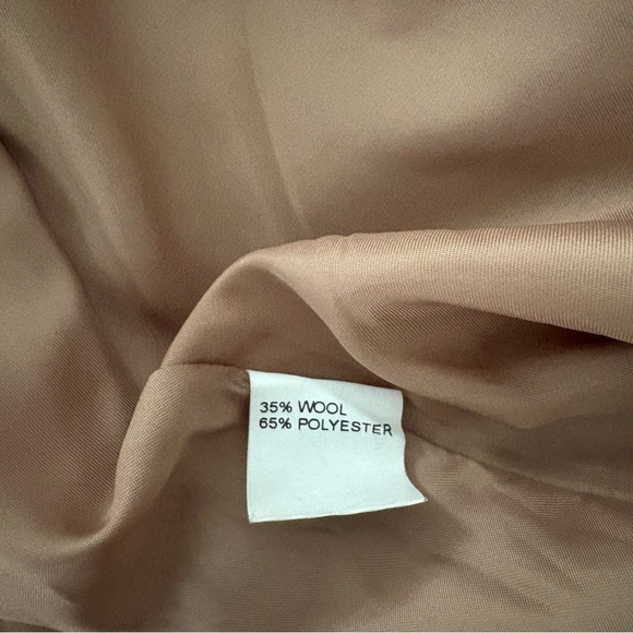 Vintage Radzoli Floral Appliqué Polyester/Wool Blend Wide Collar Coat, Sz L - Picture 14 of 15